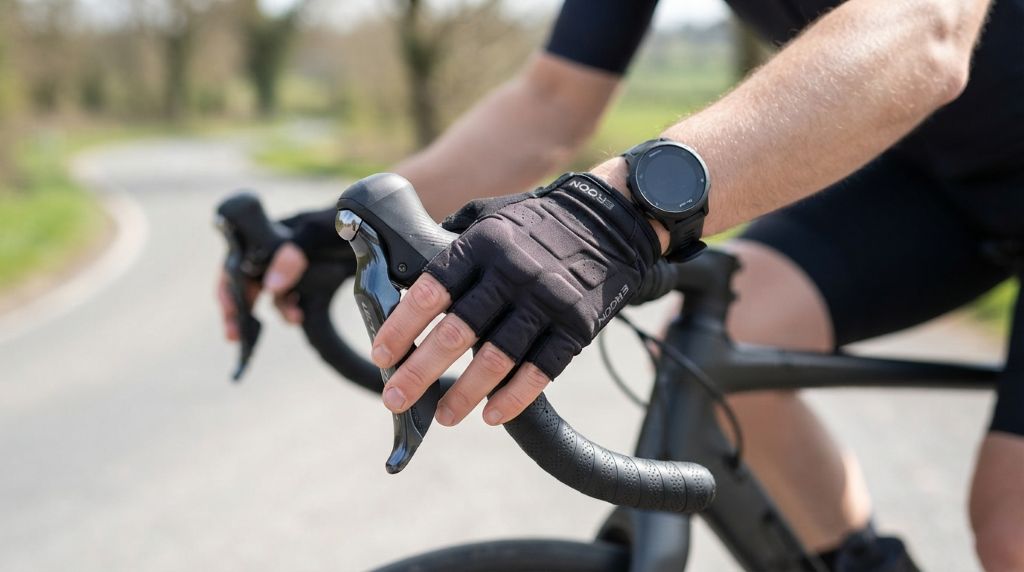 Proper handlebar grip and posture for comfortable cycling